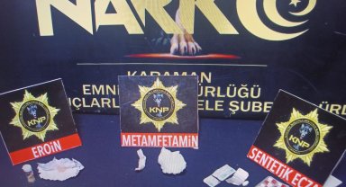 Karaman'da uyuşturucudan 1 kişi tutuklandı