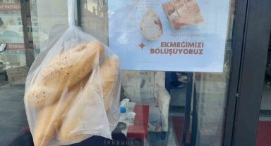 Karapınar'da ilkokul öğrencilerinin Askıda Ekmek kampanyası destek görüyor