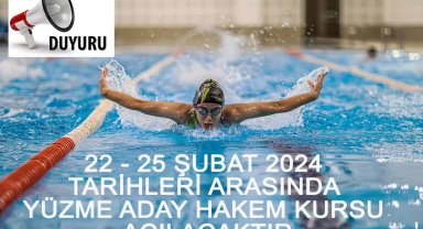 Kayseri'de Yüzme Aday Hakem Kursu açılacak