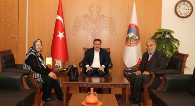 Kayseri'nin ilk terör şehidinin ailesinden Vali Çiçek'e ziyaret