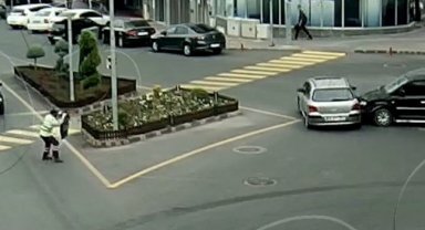 Kazayı gördü, ne yapacağını şaşırdı
