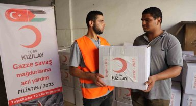 Kızılay tonlarca yardımı Gazze'ye ulaştırdı