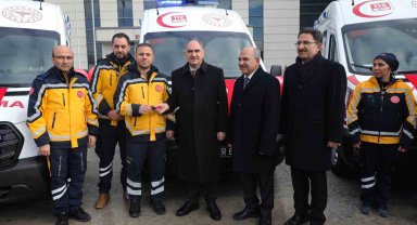 Konya'da 112 Acil Servis filosuna 7 ambulans daha katıldı