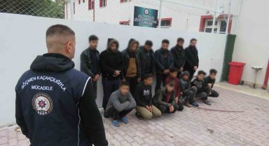 Konya'da 13 düzensiz göçmen yakalandı