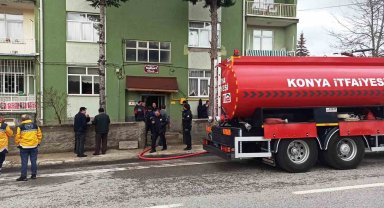 Konya'da evde çıkan yangında 4 kişi yaralandı