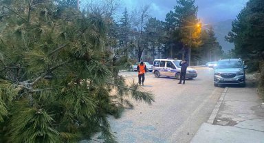 Konya'da şiddetli fırtınada 1 kişi yaralandı