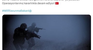 MSB: "Son 24 saatte etkisiz hale getirilen terörist sayısı 57'ye yükseldi"
