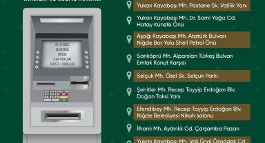 Niğde'de akıllı vezne sayısı 10'a çıktı