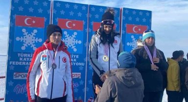 Niğdeli milli sporcu Tuncer, Kayak Şampiyonasında birinci oldu