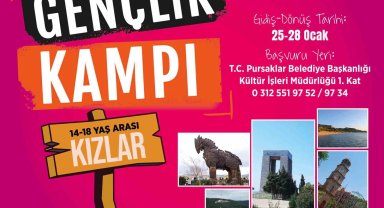 Pursaklar Belediyesi genç kızları Eceabat Gençlik Kampı'na gönderiyor
