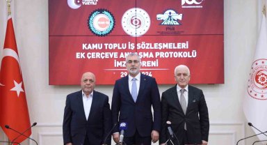 "Kamu Toplu İş Sözleşmeleri Ek Çerçeve Anlaşması Protokolü" imzalandı