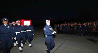 Şehit Muhammed Tunahan Evcin'in naaşı Eskişehir'e getirildi