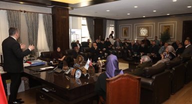 Şehit yakınları ve gazilerden Pursaklar Belediye Başkanı Çetin'e ziyaret