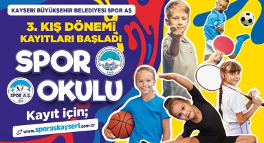 Spor A.Ş. 3'üncü Kış Dönemi Spor Okulları kayıtlarını başlattı