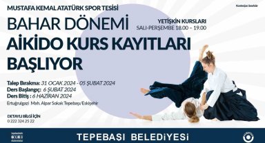 Tepebaşında bahar dönemi aikido kurs kayıtları başlıyor