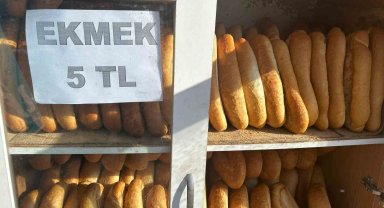 Tomarza'da ekmek 5 TL'ye düştü