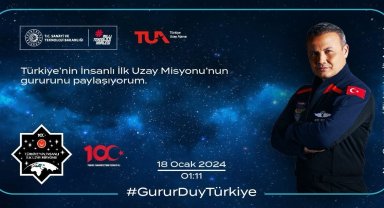 Türkiye'nin insanlı ilk uzay misyonu için hatıra bileti