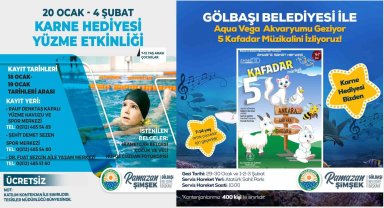 Yarıyıl tatilinde öğrencilere hediyeleri Gölbaşı Belediyesinden