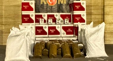Yozgat'ta 410 bin makaron ve 247 kilogram kaçak tütün ele geçirildi