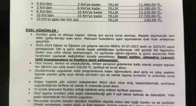 Ankara'da okul servis ücretleri belirlendi, en kısa mesafe 11 bin 960 TL oldu