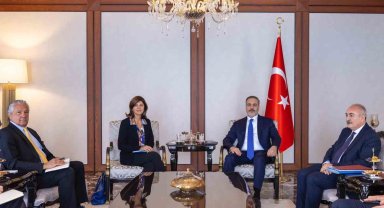 Bakan Fidan, BM Genel Sekreteri'nin Kıbrıs konusundaki şahsi temsilcisi Cuellar'ı kabul etti