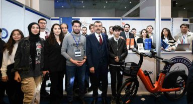 Bakan Tekin, Verimlilik ve Teknoloji Fuarı'nı ziyaret etti