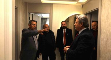 Başkan Palancıoğlu, Yıldırım Beyazıt Mahallesi'nde kentsel dönüşüm dairelerini inceledi