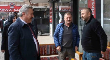 Başkan Palancıoğlu'na esnaftan yoğun ilgi