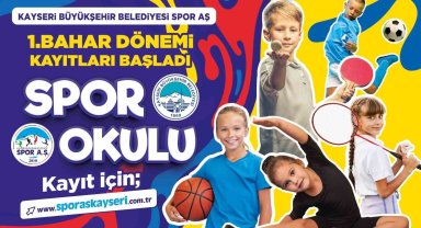 Büyükşehir Spor AŞ 1'inci bahar dönemi spor okulları kayıtları başladı