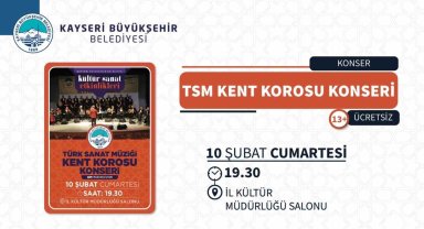 Büyükşehir'den Türk Sanat Müziği Kent Korosu konseri