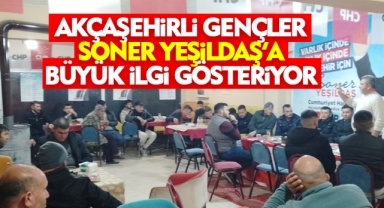 CHP Akçaşehir Belediye Başkan Adayı Soner Yeşildaş, Gençlerle Buluşmaya Devam Ediyor