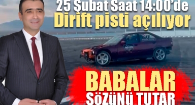 Dirift alanı ve maket hava aracı pisti açılıyor