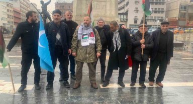 Filistin'e destek için İstanbul'dan Ankara'ya yürüdüler