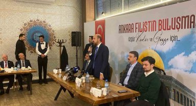 Filistinli hastalar ve Gazzeli öğrenciler için "Ankara Filistin Buluşması" düzenlendi