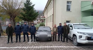 Gece avı yapan şahısların otomobiline el konuldu