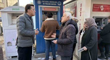 Hatipoğlu 'sumatik' kuyruğu oluşturan vatandaşlara çözüm sözü verdi
