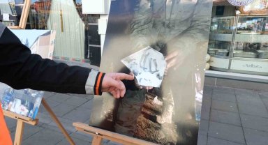 İz derneğinden 6 Şubat'ı anlatan resim sergisi yoğun ilgi gördü