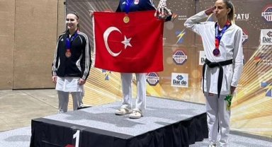 KAEÜ öğrencisi Amerika'da'dan altın madalya ile döndü