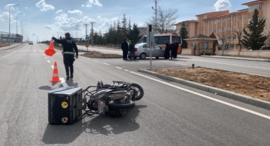 Karaman’da otomobille motosiklet çarpıştı: 1 yaralı