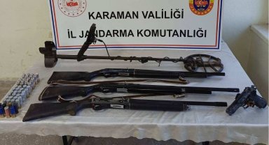 Karaman'da çalıntı ve kaçak silah operasyonu: 1 gözaltı