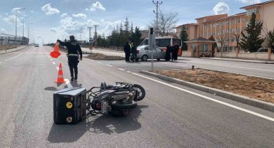 Karaman'da otomobille motosiklet çarpıştı: 1 yaralı