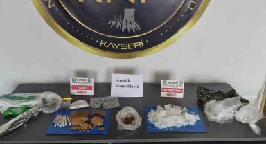 Kayseri'de 1 kilo 385 gram uyuşturucu ele geçirildi