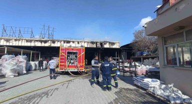 Konya'da sanayi bölgesinde yangın