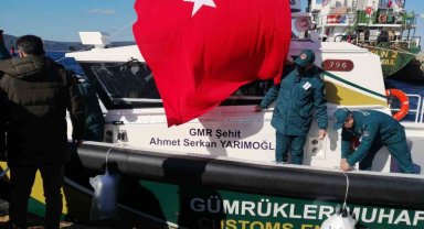 Konyalı şehit gümrük muhafaza memurunun adını taşıyan bot denize indirildi