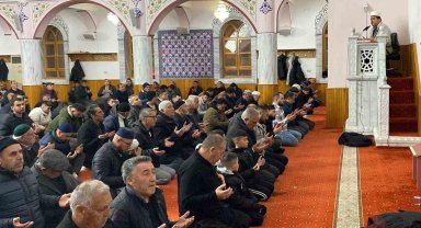 Kulu'da Miraç Kandili'nde camiler doldu