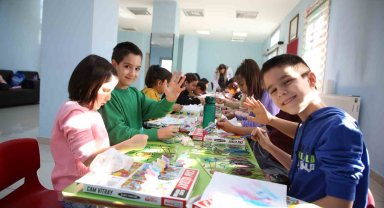 Melikgazi'nin eğlenceli atölyelerinde çocuklar hem eğlendi hem öğrendi