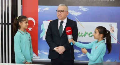 Minik öğrenciler haber kanalı kurdu