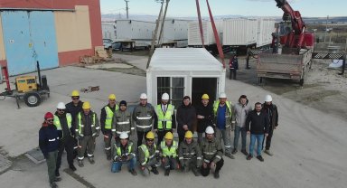OEDAŞ afetlerde çalışmalarını sürdürmek için yaşam konteynerleri aldı