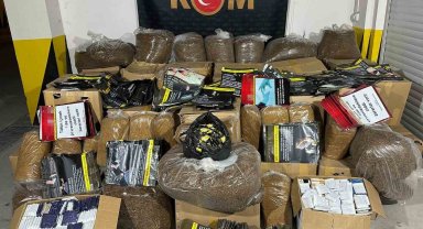Piyasa değeri 3 milyon 500 bin TL olan kaçak ürün ele geçirildi