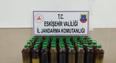 Sahte zeytinyağı üreten şahıs jandarma tarafından yakalandı